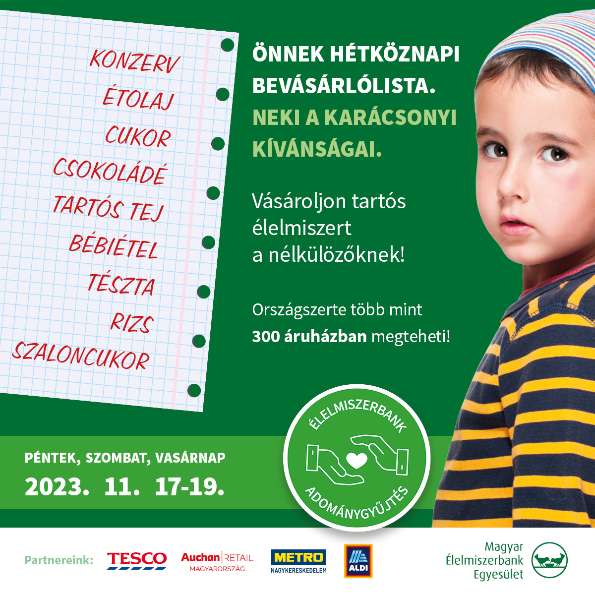 A Magyar Élelmiszerbank Egyesület nagyszabású élelmiszergyűjtéséhez Kispest is csatlakozott!